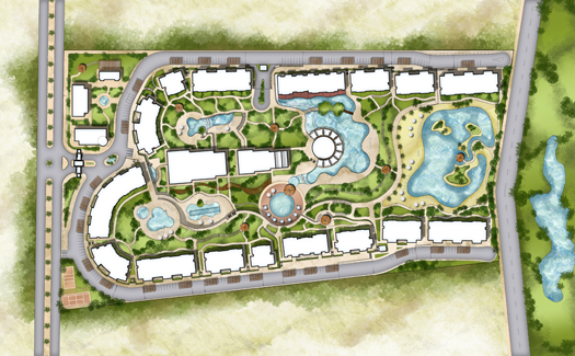 
<div style=color:#000>Location:Sahl Hashish, Hurghada
               Year:2007
               Status:Under-construction</div>
Al-Saraya Resort Sahl Hashish is one of the most distinguished tourist resorts in the new Sahl Hashish area located at Egypt’s Red Sea coast. The project  consists of 300 residential units over an area of approx. 90,000 m2. The central green areas and recreational facilities contain a unique artificial lake, swimming pools, sun bathing decks among others. The resort also contains a luxury hotel,  administration and service buildings. The design uses the existing topography of the site to maximize the number of residential units and utilizes the open view towards the neighboring golf course and sea coast.