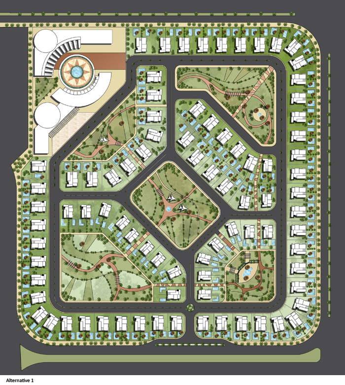 


<div style=color:#000>Location:Madinaty, Sherouk City 
            Year:2010
            Status:Design Proposal
            Collaborators:Wessam Consult</div>
The design proposal for residential district  8 of Madinaty was based on several  modifications to existing strategies. These modifications included creating a clear connectivity between the zone and neighboring zones and streets, creating a clear hierarchy between public and semi-public spaces, and maximizing utilization of green spaces, parking, and views. The architectural prototype was based on creating a unique and novel theme for the zone while maintaining considerably easy prototyping.